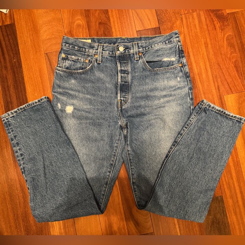 Levi's 501 Original Button-Fly Straight Leg Trouser Women’s 30W 30L